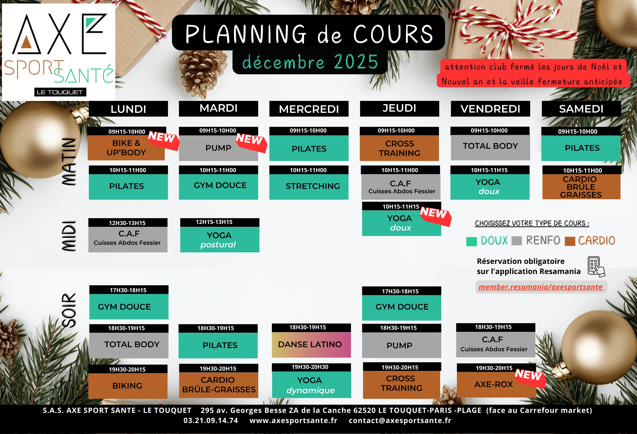 planning decembre 25