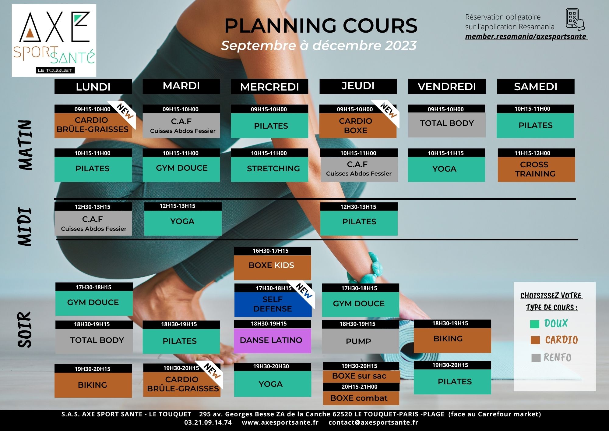 planning cours 